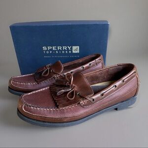 Sperry Top Sider Lakewood KT Tassel Dark Brown Mens Loafers Size 13 M New In Box
